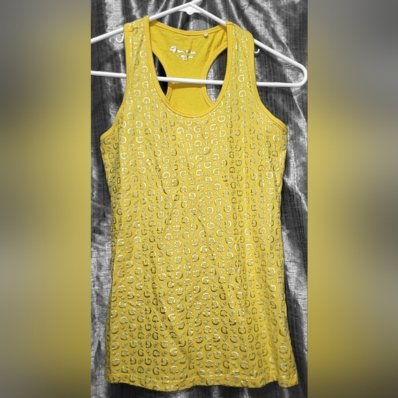 Guess Yellow/Gold with Silver G's Tank - Picture 3 of 7